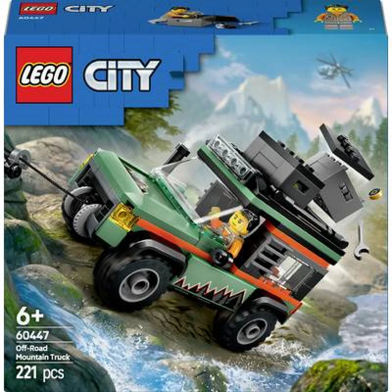 Image of LEGO LEGO City Off-Road 4x4 Mountain Truck, Toy Vehicle Set 60447