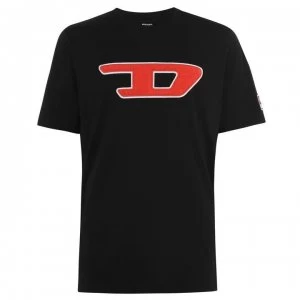 Image of Diesel D Patch T Shirt - Black 900