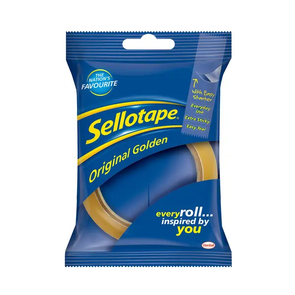 Image of Sellotape Original Golden 24mm x 50m Clear