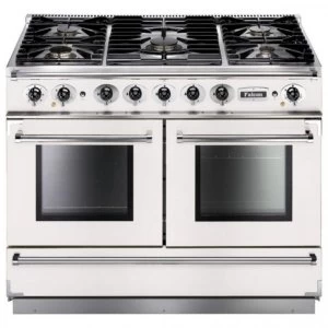 Image of Falcon FCON1092DFWHNMEU 82360 110cm 1092 Dual Fuel Range Cooker - White Finish