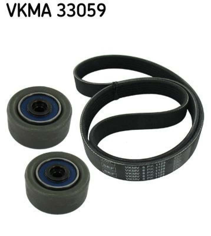 Image of SKF V-Ribbed Belt Set SKF VKMA 33059