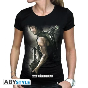Image of The Walking Dead - Daryl Crossbow Womens X-Large T-Shirt - Black