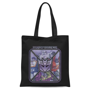 image of Transformers Decepticons Tote Tote Bag - Black