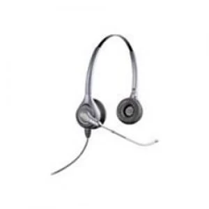 image of Poly Plantronics SupraPlus HW361/A Binaural Corded Headset - Silver