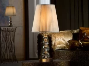 image of Mercury Crystal Table Lamp Champagne, E27