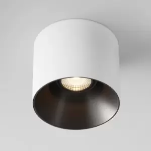 Image of Maytoni Alfa LED Dimmable Surface Mounted Downlight White, Black, 1200lm, 3000K