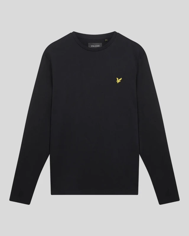 Image of Lyle & Scott Long sleeve T-Shirt Lyle & Scott Noir Male 5XL