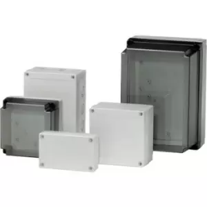 Image of Fibox PCM 175/75 T 6016920 Universal enclosure 180 x 180 x 75 Polycarbonate (PC) Grey-white (RAL 7035)