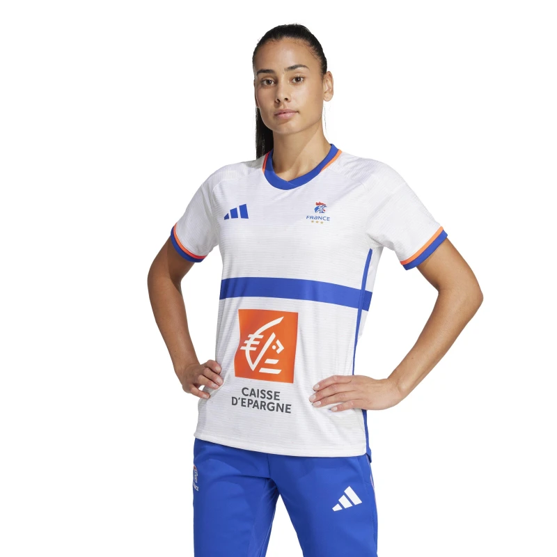 Image of Adidas Ffhb Jsy Rep White female 6 (XXS)
