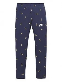 Nike Girls Nsw Favorites All Over Print Leggings