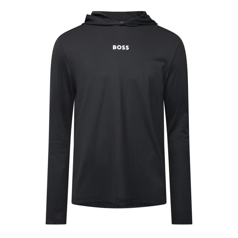 Image of Boss Mens Scott Active Short Sleeve Polo Shirt Short Sleeve Polos S Black 54155103350