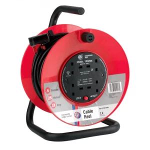 Image of Schneider Electric JoJo 50m 4G Socket Extension Reel on Metal Frame