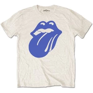 Image of The Rolling Stones - Blue & Lonesome 1972 Logo Unisex Large T-Shirt - Neutral