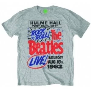 image of The Beatles Rock n Roll Mens Grey Heather T Shirt: Large