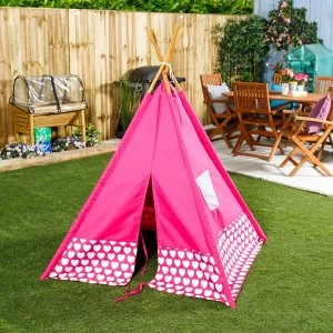 image of Kaikoo Kids Teepee - Pink Heart