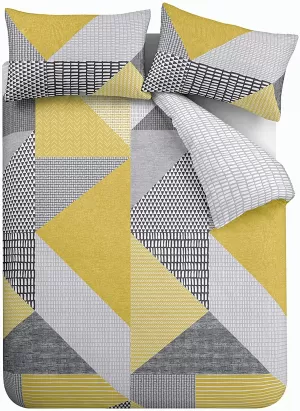 image of Catherine Lansfield Larsson Geo Double Duvet Cover