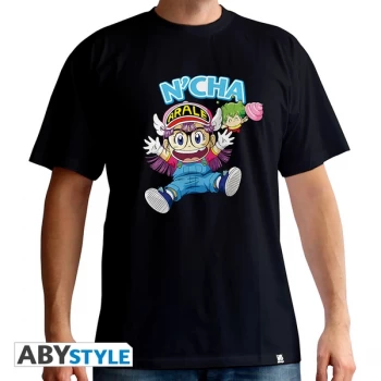 image of Dr Slump - Arale & Gacchan Mens Large T-Shirt - Black