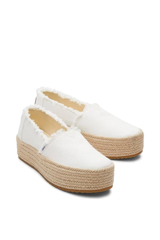 Image of Toms Valencia Espadrille Canvas Pumps 4 (36.5) White 01469101240
