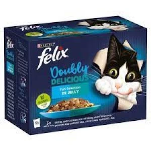 Felix As Good As It Looks Doubly Delicious Fish Cat Food 12 x 100g