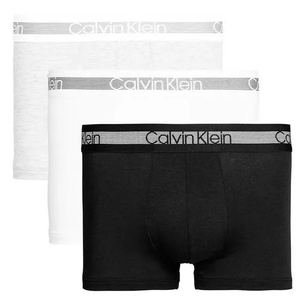 Image of Calvin Klein 3 Pack Boxer Shorts - Grey S