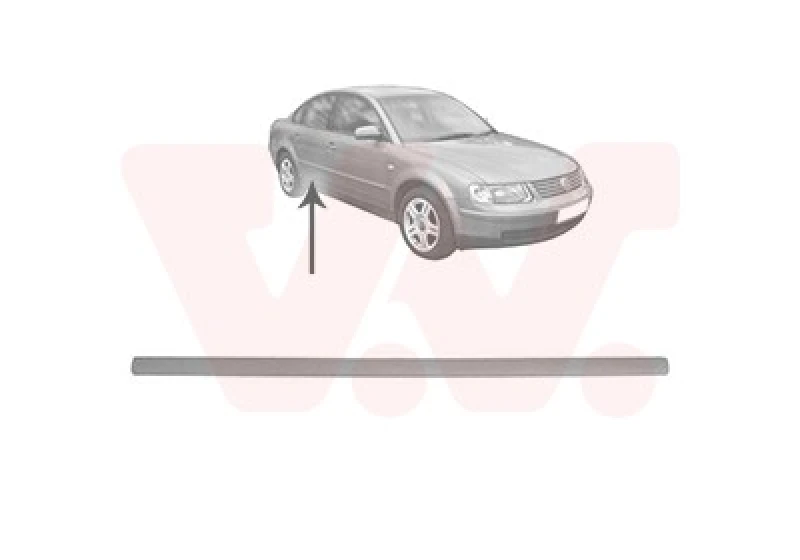 Image of VAN WEZEL Door moulding trim VAN WEZEL 5836406