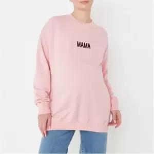 image of Missguided Maternity Mama Sweat - Pink