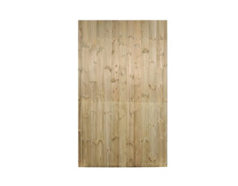 Image of Burbage Iron Craft Carla Flat Square Top Single Timber Gate 750mm Wide X 1800mm High - Tongue & Groove Close Boarded Ca30