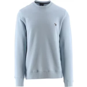 image of Paul Smith Light Blue Embroidered Zebra Logo Sweatshirt