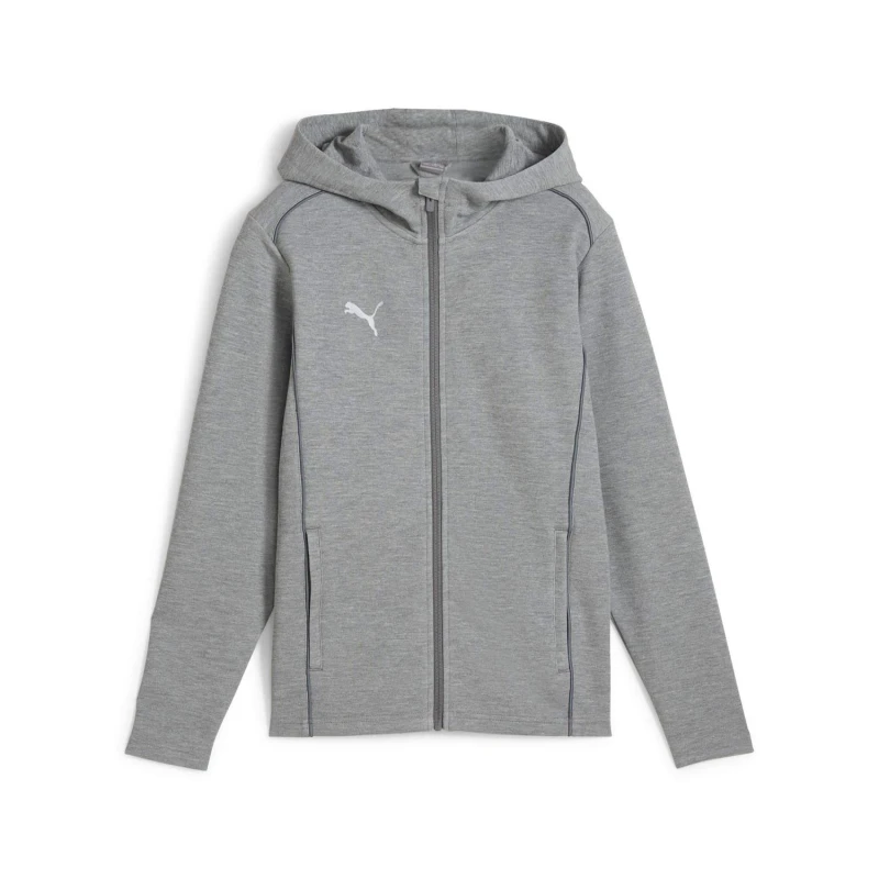 Image of Puma TeamFINAL Casuals Hooded Jacket Grey male 5-6