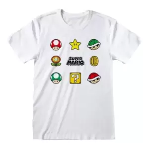 image of Nintendo T-Shirt Super Mario - Items Size S