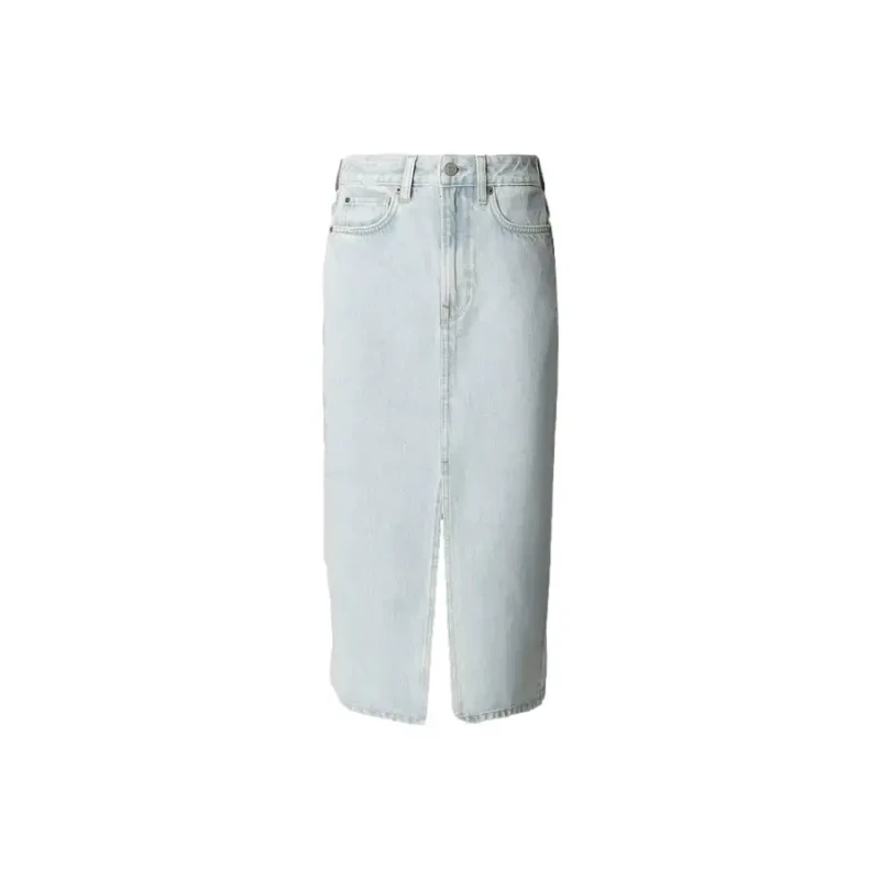 Image of Pepe Jeans Denim skirt For Her Pepe Jeans Hw Nikita Bleu Female S