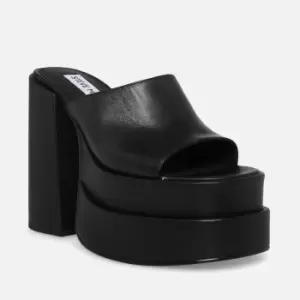 Image of Steve Madden Cagey Leather Platform Mules - UK 3