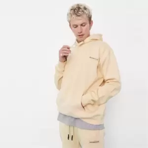 Image of Mennace Badge Hoodie - Yellow