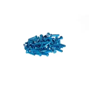 Image of Salt Pro Spoke Nipples 16mm Cyan 40pcs