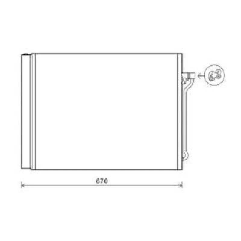 Image of Air conditioning condenser DIEDERICHS DCC1574
