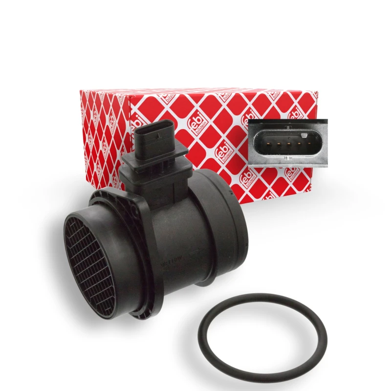 Image of FEBI BILSTEIN 103512 Mass air flow sensor with housing, with gasket/seal Air Mass Sensor (3926)