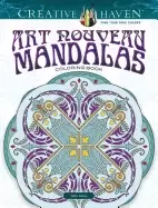 image of creative haven art nouveau mandalas coloring book