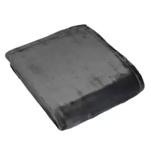 Image of Harlow Fleece Throw Charcoal