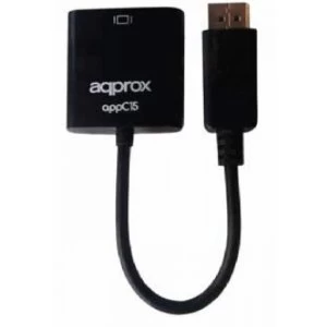 image of Approx DisplayPort to VGA Female Converter Black