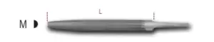 image of Beta Tools 1718A6/M Second-Cut Half-Round File No Handle 150mm 017180027