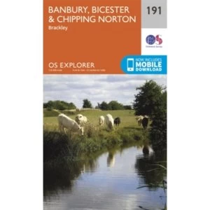 image of Banbury, Bicester and Chipping Norton: 191 by Ordnance Survey (Sheet map, folded, 2015)