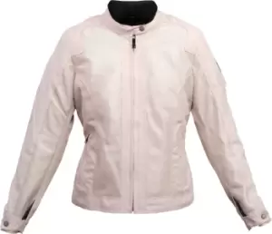 Image of Helstons Stoner Mesh Ladies Motorcycle Textile Jacket, silver, Size L for Women, silver, Size L for Women