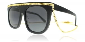 Stella McCartney SC0043S Sunglasses Black Smoke 001 55mm