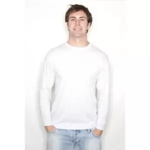Image of Fruit Of The Loom Mens R Long-Sleeved T-Shirt (4XL) (White)