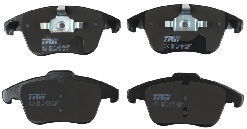 Image of TRW GDB1691 Brake pad set not prepared for wear warning indicator Brake Pad Set,disc brake (402)