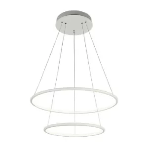 Image of Nola Integrated LED Ceiling Pendant Lamp White