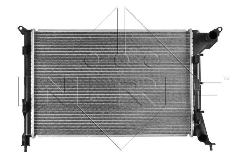 Image of NRF 53969 Engine radiator Brazed cooling fins, Aluminium, with rubber grommet Aluminium Radiator,engine cooling (470)