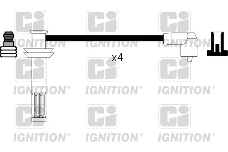 Image of QUINTON HAZELL Ignition lead set QUINTON HAZELL XC845
