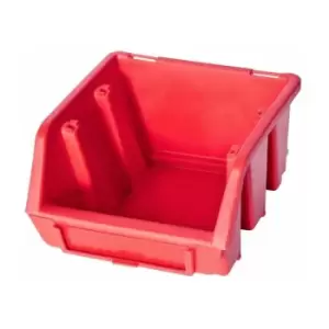 Image of Ergo s Box Plastic Parts Storage Stacking 116x112x75mm - Colour Red - Pack of 30