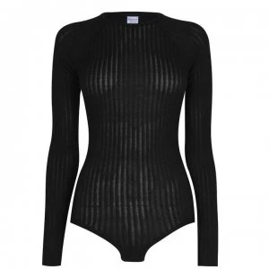 Image of Calvin Klein Cozy Lounge Bodysuit - Black UB1